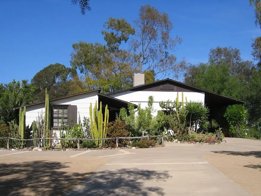 Lake Forest, California — An exterior view of the Serrano Adobe facing northeast.