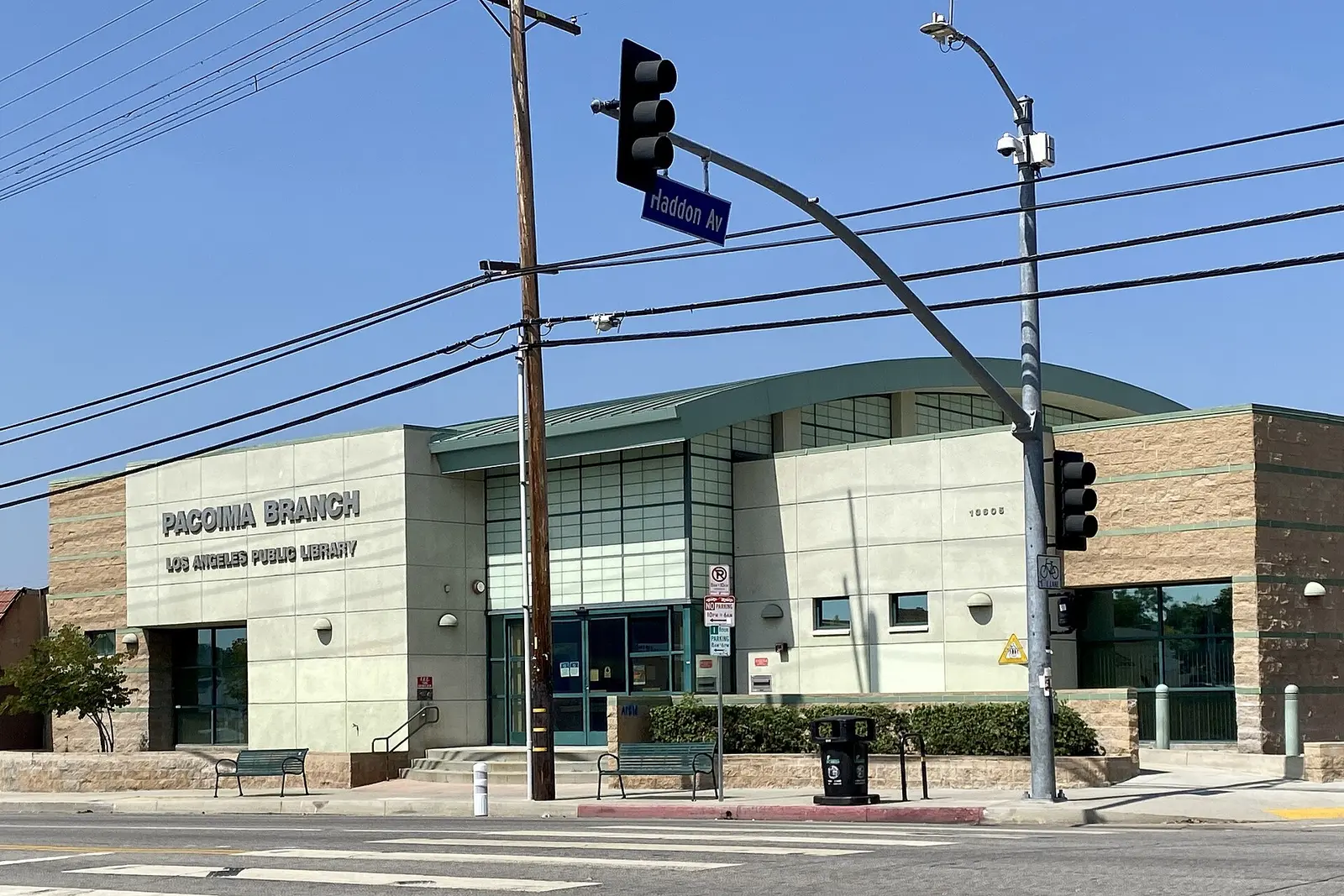 Pacoima, California — Pacoima 13605 Van Nuys Blvd. branch 53 Los Angeles Public Library