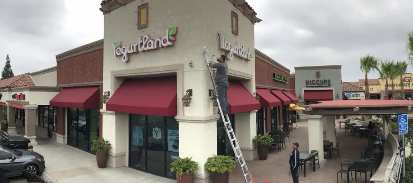 Exterior coverage added around a customer-facing property — Three Factor Security fieldwork in Moorpark